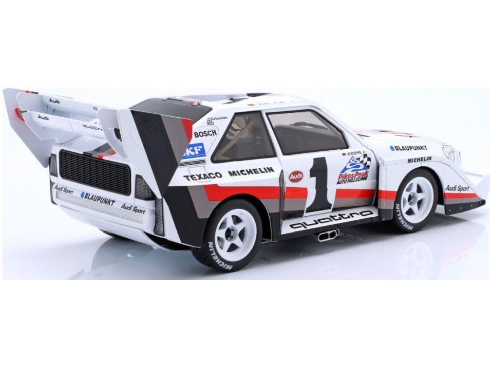 Audi Sport Quattro S1 E2 #1 Winner Pikes Peak 1987 Walter Rohrl w/Collectors Box 1:18 Scale Werk83 Diecast Model Car-Werk83-Diecast Model Centre