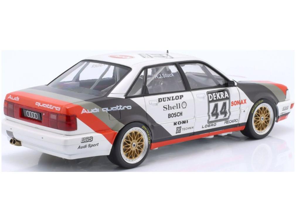 Audi V8 Quattro #44 DTM Champion 1990 Hans Joachim Stuck w/Collectors Box 1:18 Scale Werk83 Diecast Model Car-Werk83-Diecast Model Centre