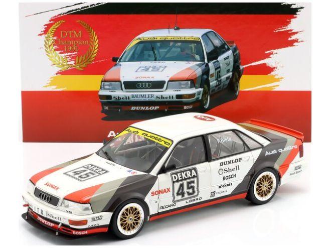 Audi V8 Quattro #45 DTM Champion 1991 Frank Biela **Collectors box** 1:18 Scale Werk83 Diecast Model Car-Werk83-Diecast Model Centre