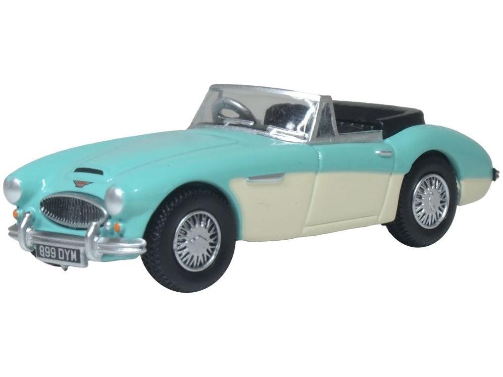 Austin Healey 3000 Florida Green/Ivory White 1:76 Scale Oxford Diecast Model Car-Oxford Diecast-Diecast Model Centre