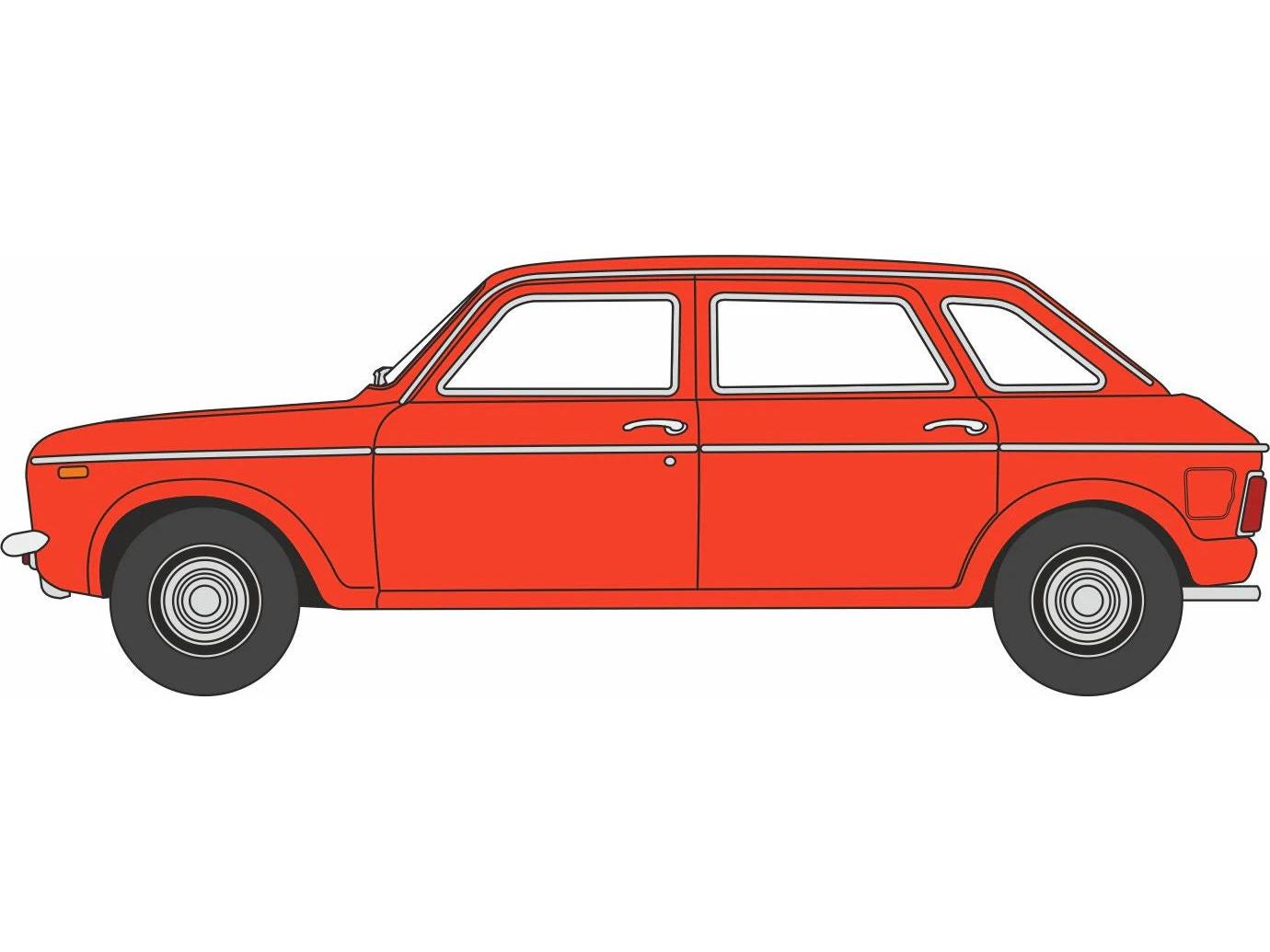 Austin Maxi Flame Red (Fawlty Towers) 1:76 Scale Diecast Car – Oxford Diecast-Oxford Diecast-Diecast Model Centre