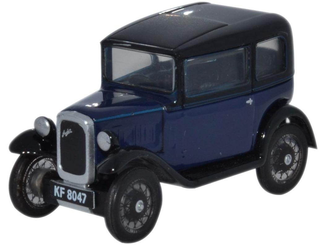 Austin Seven RN Saloon - Lt Royal Blue 1:76 Scale Diecast Car – Oxford Diecast-Oxford Diecast-Diecast Model Centre
