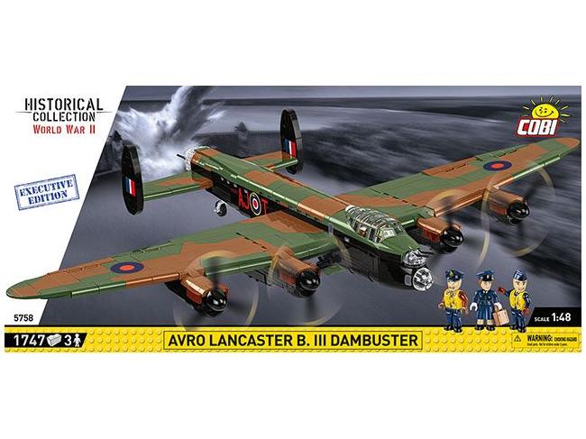 Avro Lancaster B III Dambusters Executive Edition WWII (1795 pcs) Cobi Brick Build Kit-Cobi-Diecast Model Centre