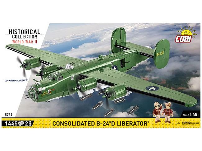 B-24D Consolidated Liberator WWII (1413 pcs) Cobi Brick Build Kit-Cobi-Diecast Model Centre
