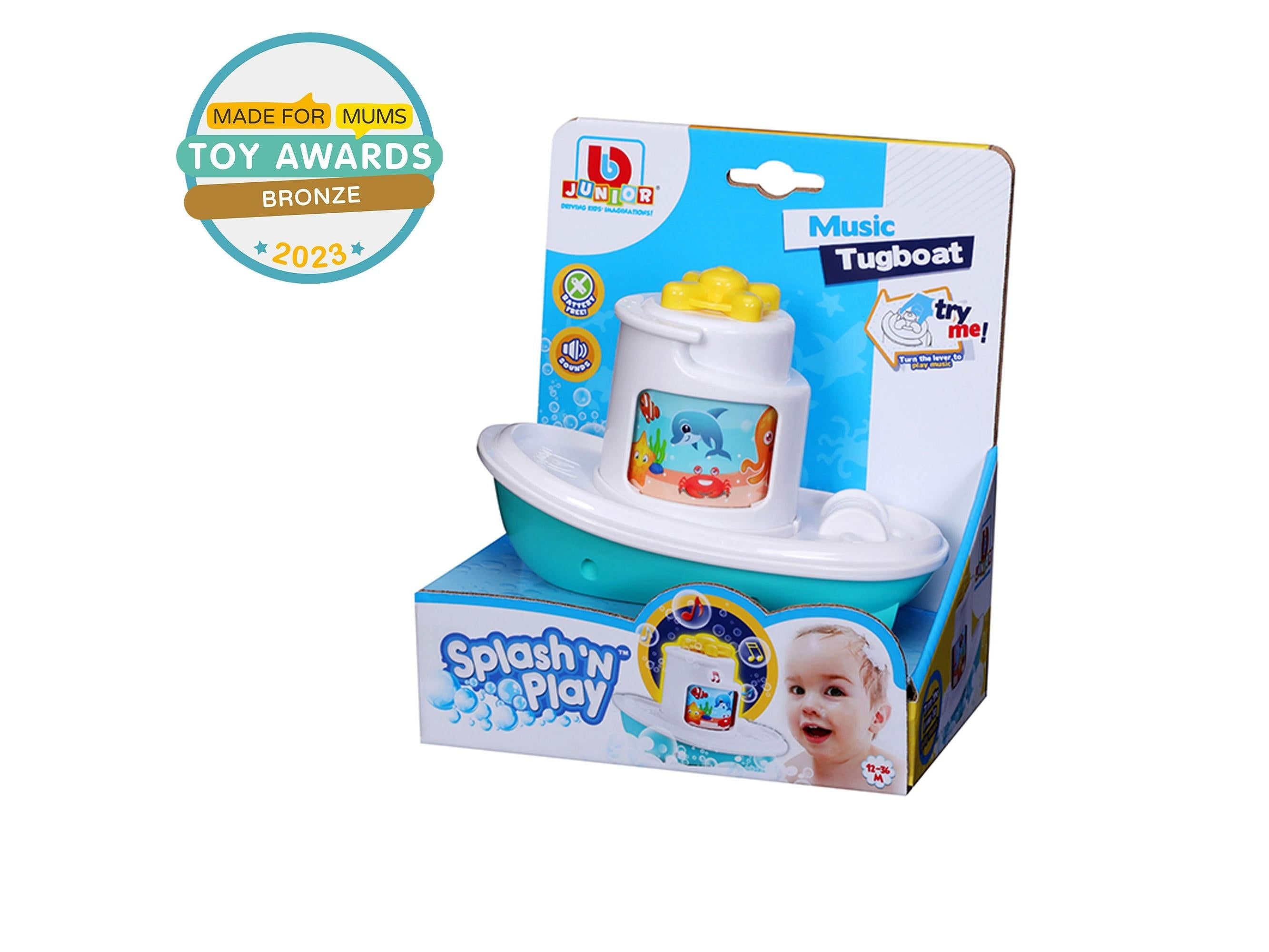 BB Junior Splash N Play Music Tugboat-Bburago-Diecast Model Centre