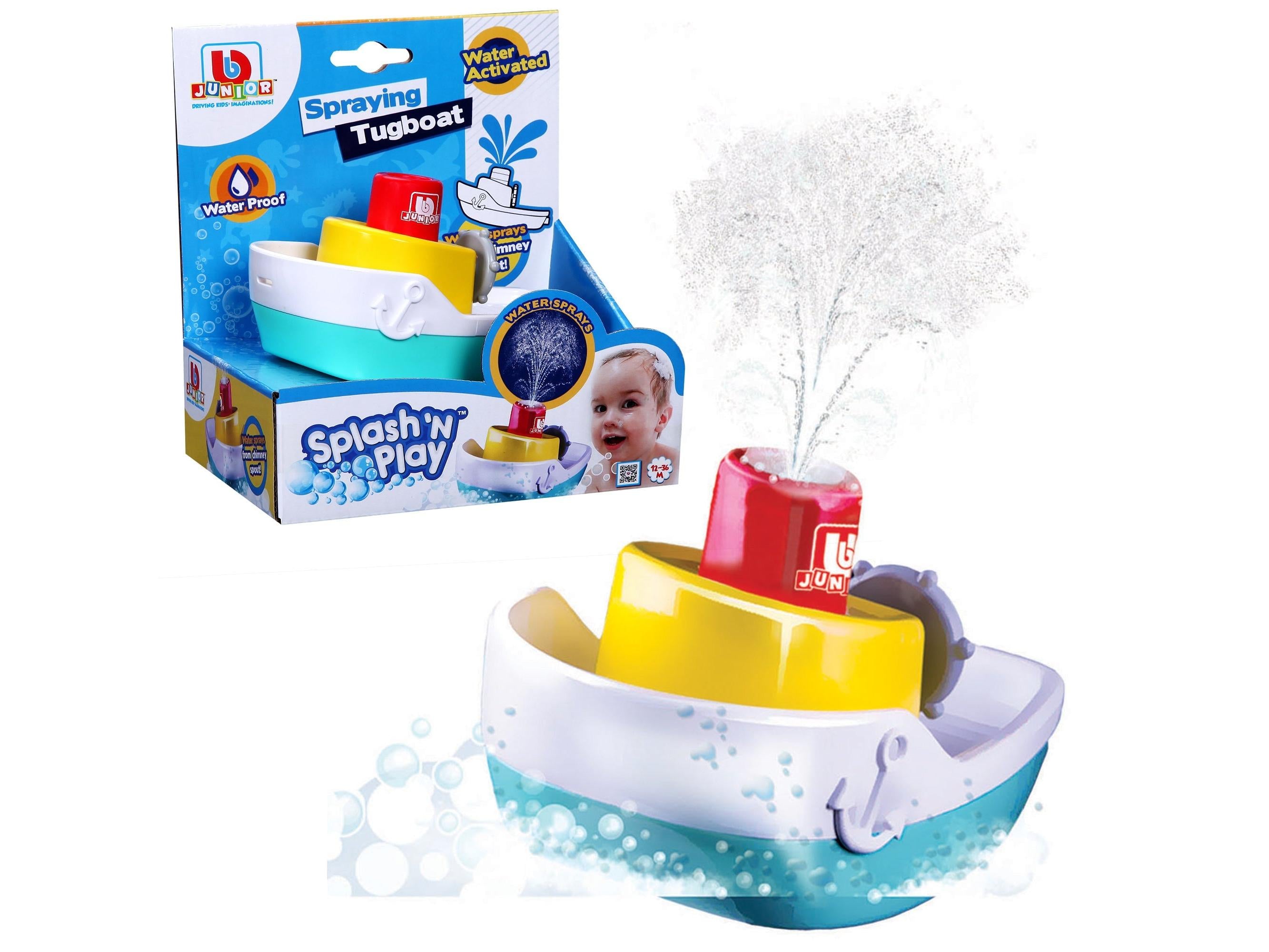 BB Junior Splash N Play Spraying Tugboat-Bburago-Diecast Model Centre