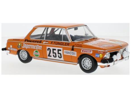 BMW 2002 #255 W.Stiller/A.Wagener Jagermeister Rally Monte Carlo 1973 1:18 Scale Diecast Model-IXO-Diecast Model Centre