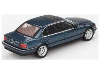 BMW 750iL Sorrento Blue Metallic (RHD) 1:64 Scale MINI GT Diecast Model Car-MINI GT-Diecast Model Centre