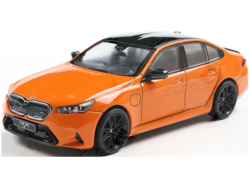 BMW G90 M5 Sedan Fire Orange III 2024 1:43 Scale Solido Diecast Model Car-Solido-Diecast Model Centre