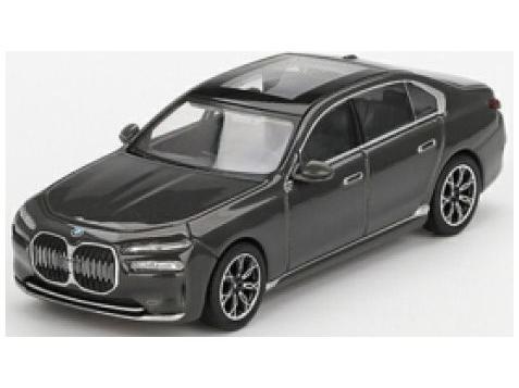 BMW I7 XDRIVE60 Dravit Grey (LHD) 1:64 Scale MINI GT Diecast Model-MINI GT-Diecast Model Centre