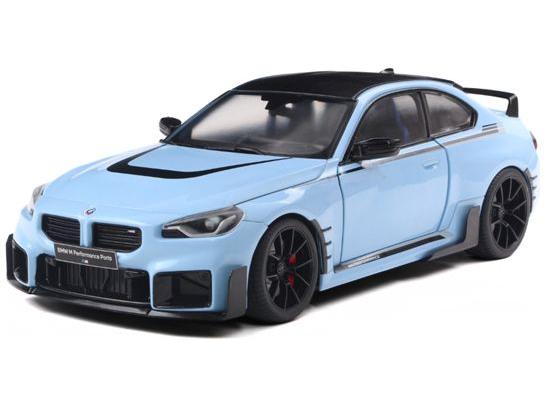 BMW M2 (G87) Performance Parts Zandvoort Blue 2024 1:18 Scale Solido Diecast Model Car-Solido-Diecast Model Centre