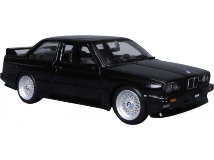 BMW M3 (E30) 1988 black - 1:24 Scale Model Car-Bburago-Diecast Model Centre