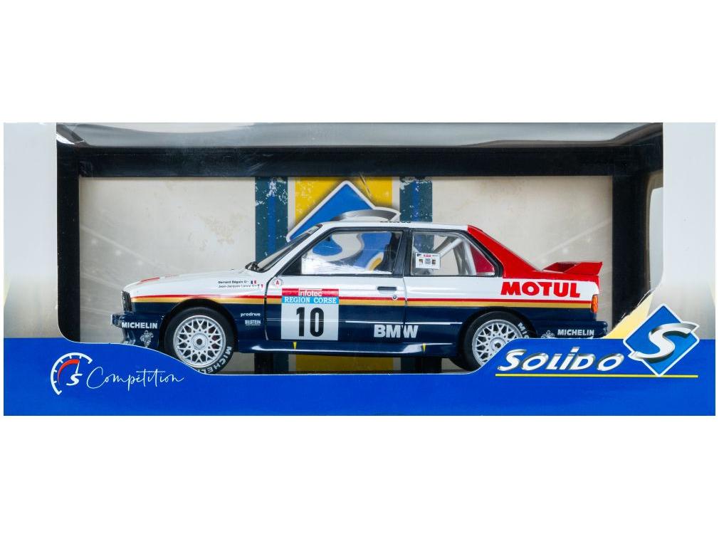 BMW M3 GR.A White #10 B.Beguin/J-J.Lenne Rallye Tour De Corse 1987 1:18 Scale Solido Diecast Model Car-Solido-Diecast Model Centre