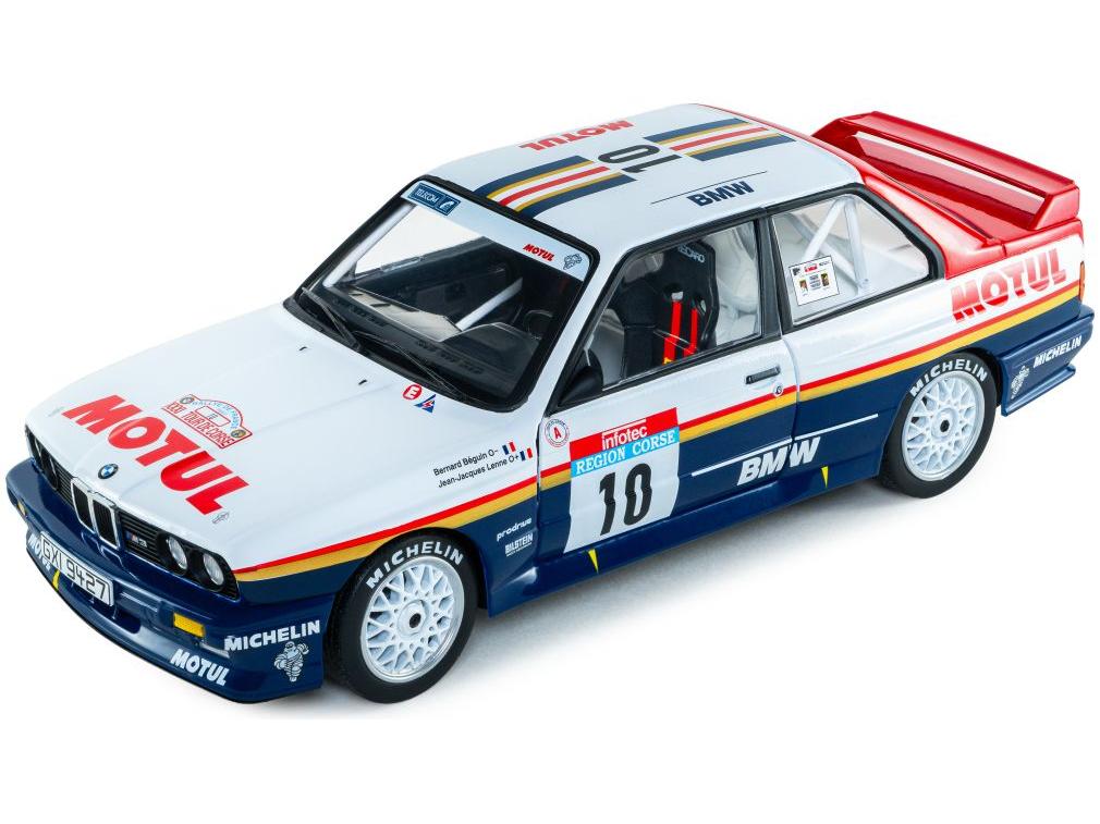 BMW M3 GR.A White #10 B.Beguin/J-J.Lenne Rallye Tour De Corse 1987 1:18 Scale Solido Diecast Model Car-Solido-Diecast Model Centre