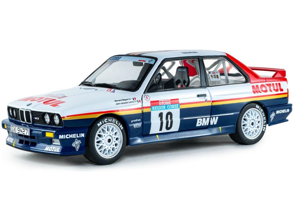 BMW M3 GR.A White #10 B.Beguin/J-J.Lenne Rallye Tour De Corse 1987 1:18 Scale Solido Diecast Model Car-Solido-Diecast Model Centre
