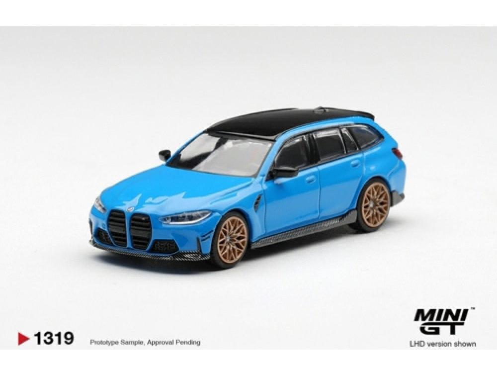 BMW M3 M Performance Touring Riviera Blue (LHD) Blister Packaging 1:64 Scale Diecast Model Car – MINI GT-MINI GT-Diecast Model Centre