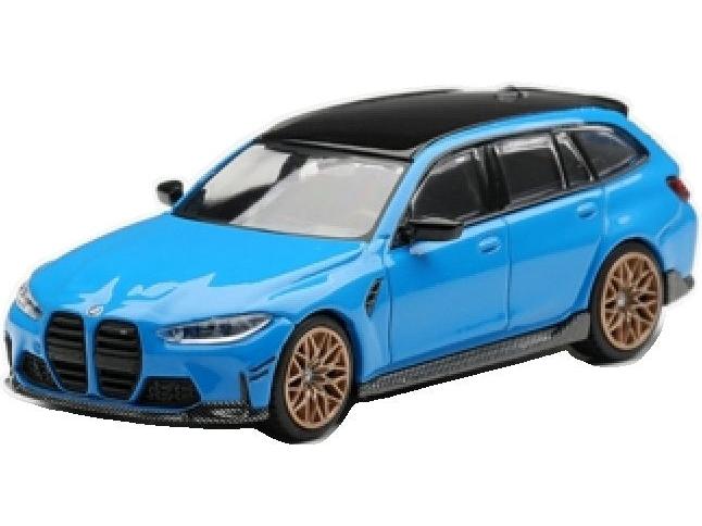 BMW M3 M Performance Touring Riviera Blue (LHD) Blister Packaging 1:64 Scale Diecast Model Car – MINI GT-MINI GT-Diecast Model Centre
