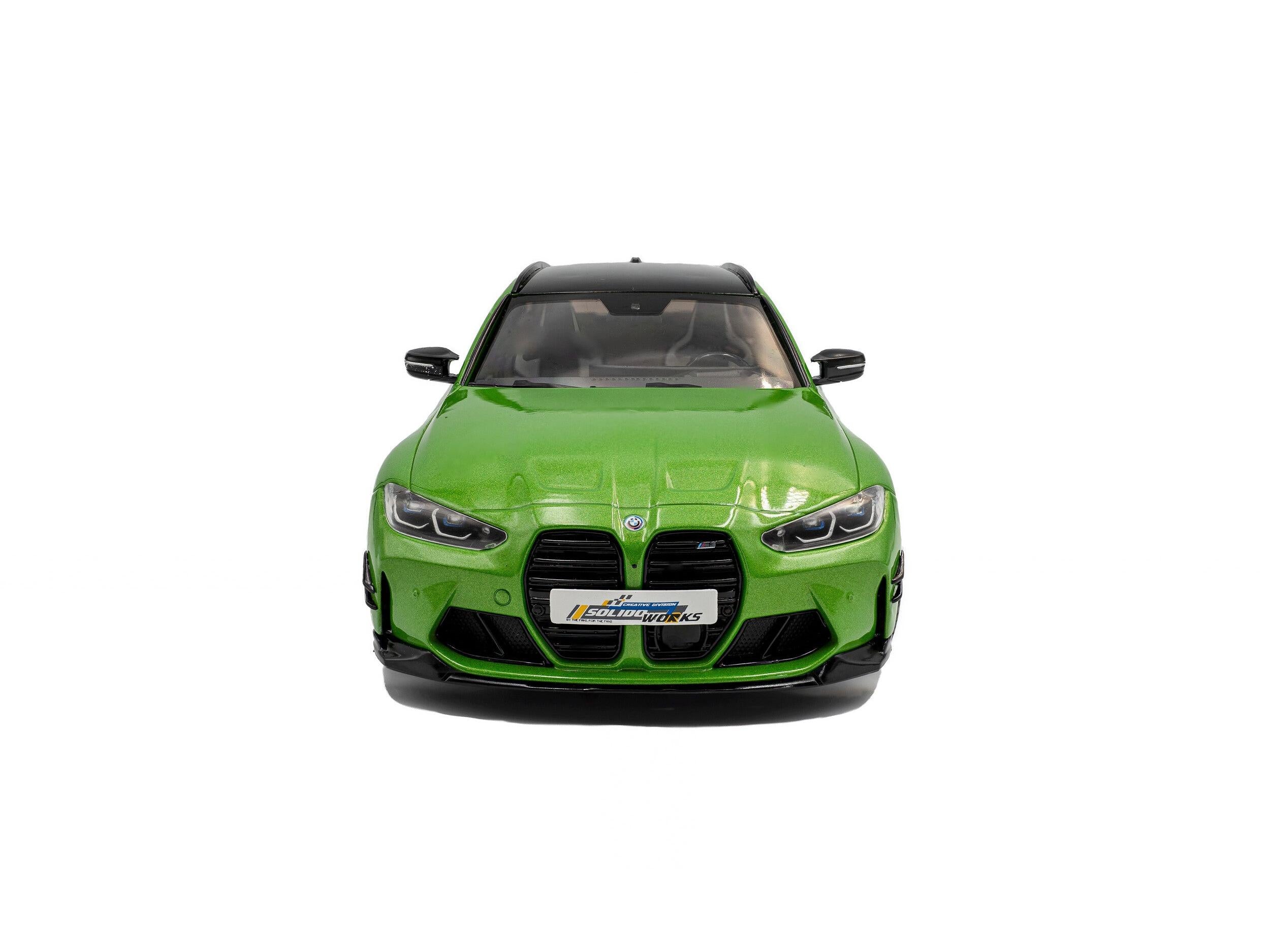 BMW M3 Touring w/Performance Parts Green Metallic 2024 1:18 Scale Solido Diecast Model Car-Solido-Diecast Model Centre