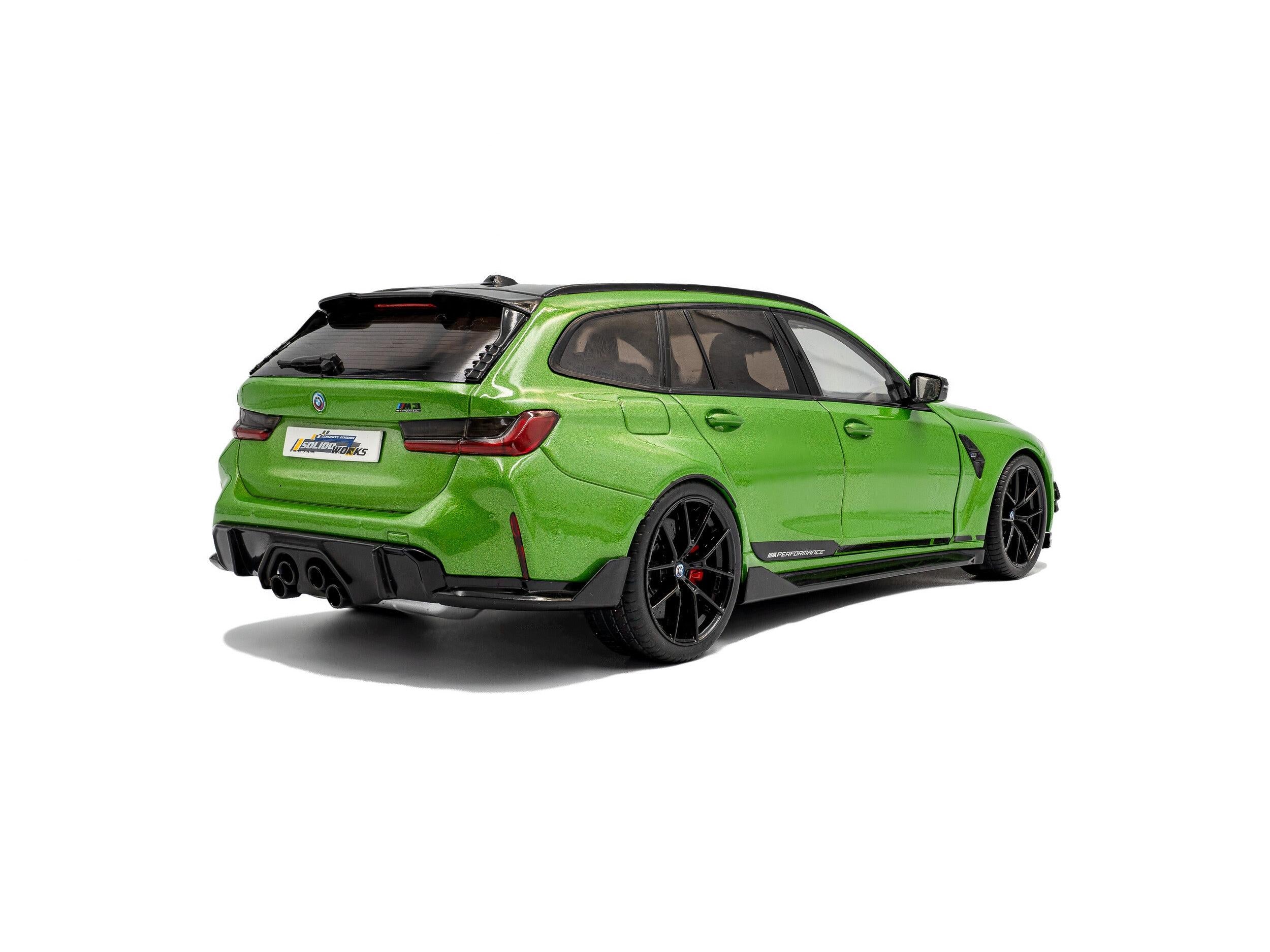 BMW M3 Touring w/Performance Parts Green Metallic 2024 1:18 Scale Solido Diecast Model Car-Solido-Diecast Model Centre