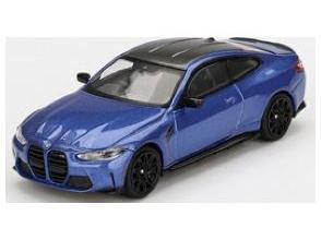 BMW M4 Competition (G82) Portimao Blue (LHD) 1:64 Scale MINI GT Diecast Model-MINI GT-Diecast Model Centre