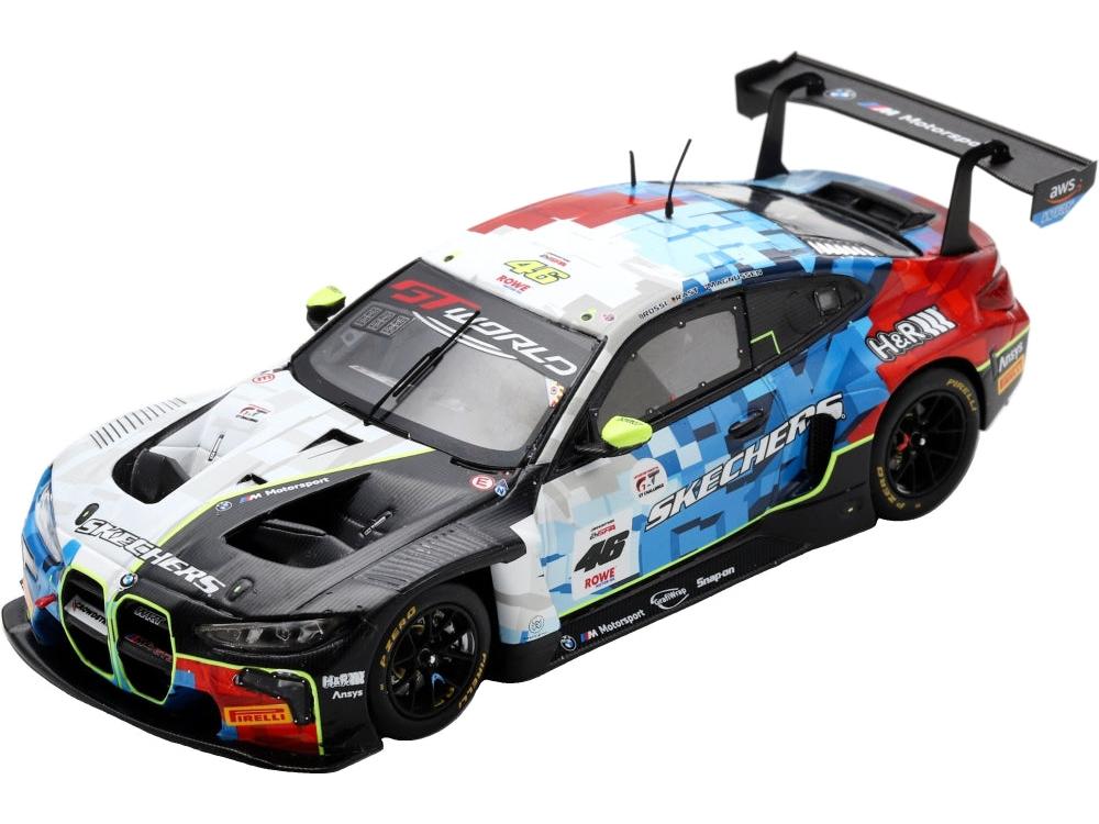 BMW M4 GT3 EVO Team WRT #46 24H Spa 2025 R. Rast/K. Magnussen/V. Rossi 1:64 Scale Diecast Car – Spark-Spark-Diecast Model Centre