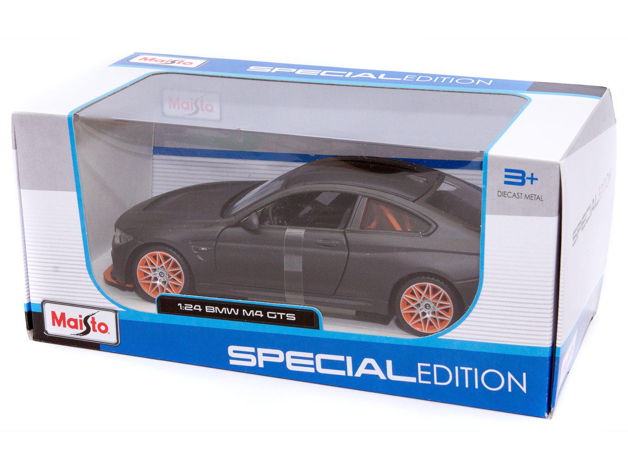 BMW M4 GTS Matt Black 1:24 Scale Maisto Diecast Model-Maisto-Diecast Model Centre