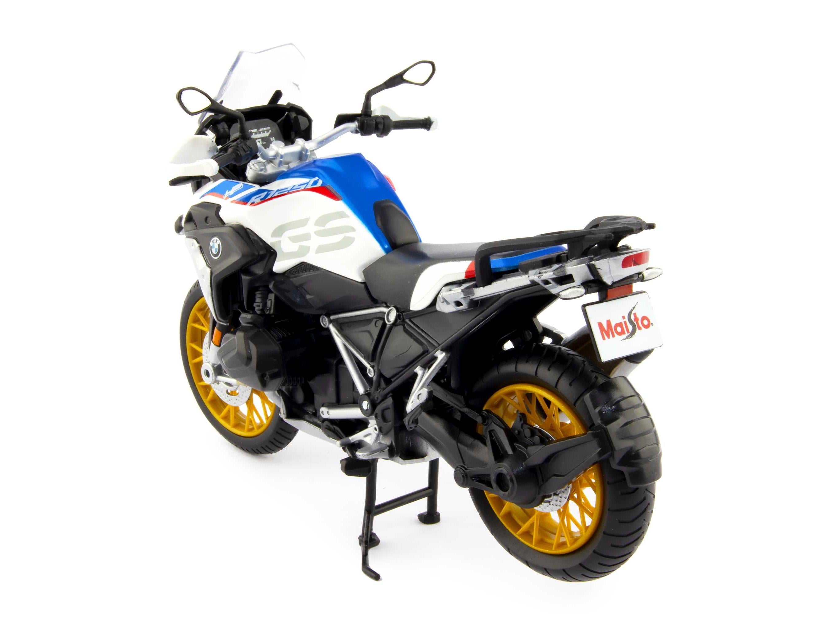 BMW R 1250 GS diecast 1:12 White/Blue Maisto Motorcycle Model