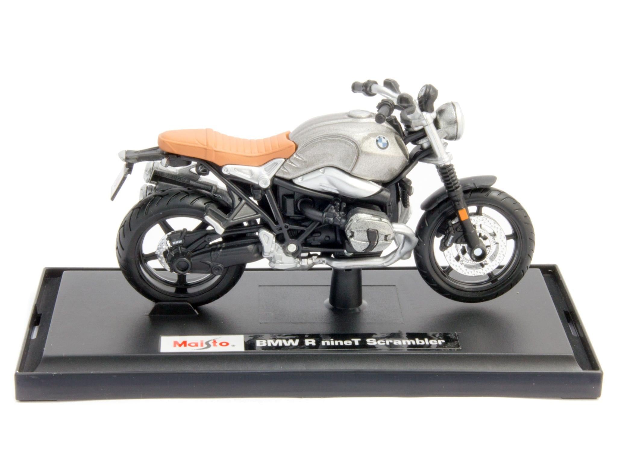 BMW R nineT Scrambler Grey 1:18 Scale Maisto Diecast Model-Maisto-Diecast Model Centre
