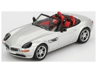 BMW Z8 Silver (LHD) 1:64 Scale MINI GT Diecast Model (Blister Packaging)-MINI GT-Diecast Model Centre