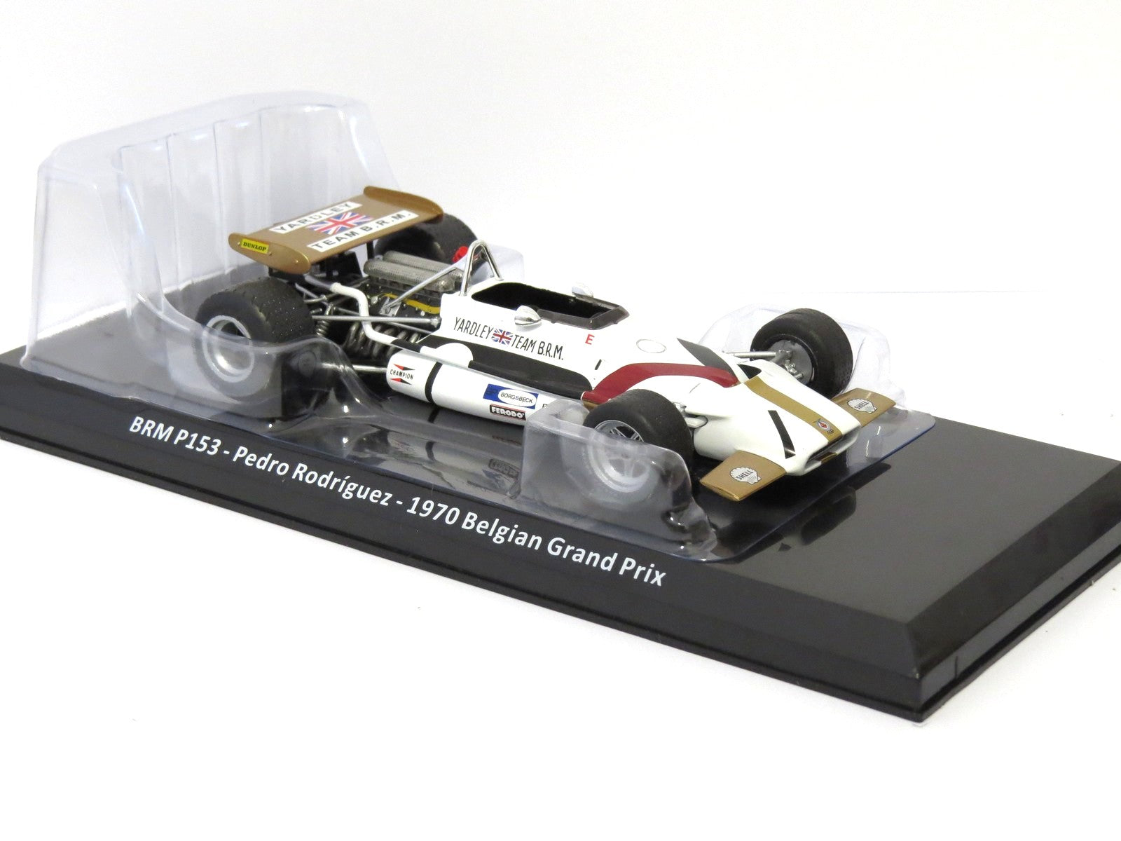 BRM P153 Pedro Rodriguez F1 Belgian Grand Prix 1970 1:24 Scale Unbranded Diecast Model Car-Unbranded-Diecast Model Centre