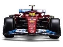 Ferrari SF-25 F1 GP de Miami 2025 con casco #44 Lewis Hamilton Coche de metal fundido a escala 1:24 Bburago