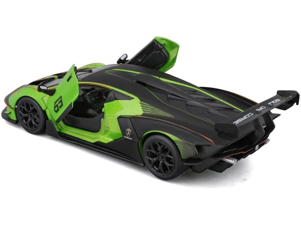 Lamborghini Essenza SCV12 Green/Black #63 1:24 Scale Diecast Model Car – Bburago