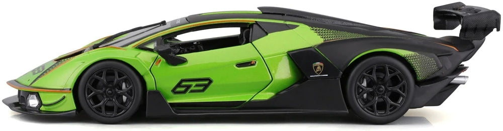 Lamborghini Essenza SCV12 Green/Black #63 1:24 Scale Diecast Model Car – Bburago
