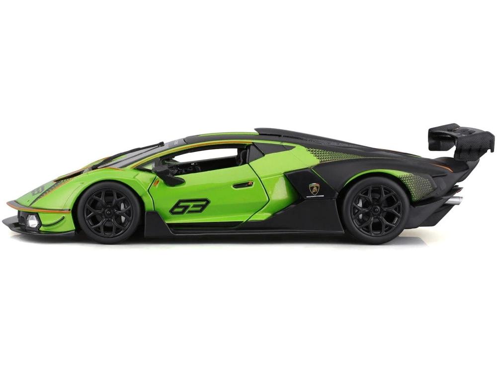 Lamborghini Essenza SCV12 Green/Black #63 1:24 Scale Diecast Model Car – Bburago