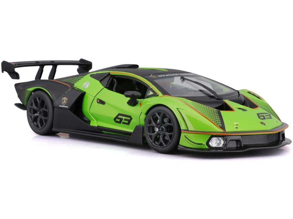 Lamborghini Essenza SCV12 Green/Black #63 1:24 Scale Diecast Model Car – Bburago