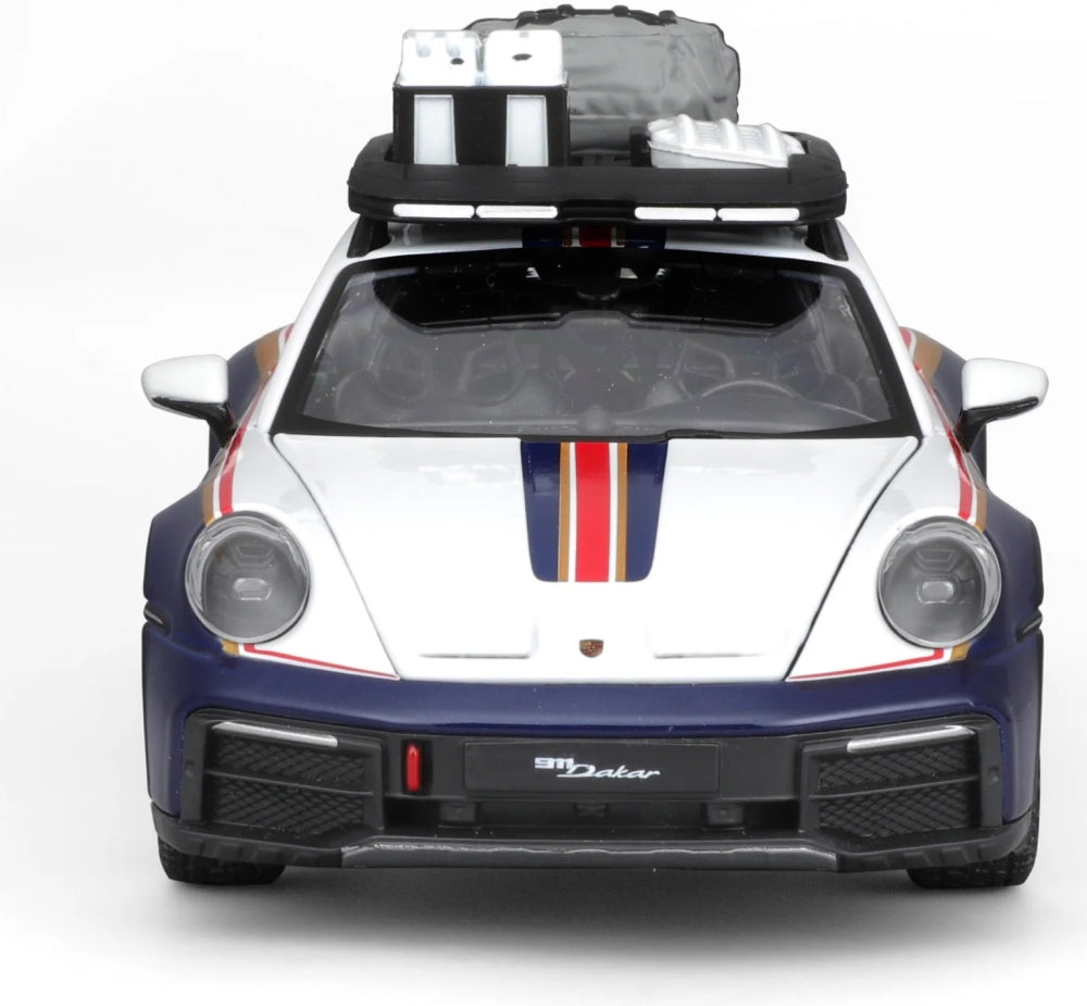 Porsche 911 #953 Rallye Dakar 2023 Maquette de voiture à l'échelle 1:24
