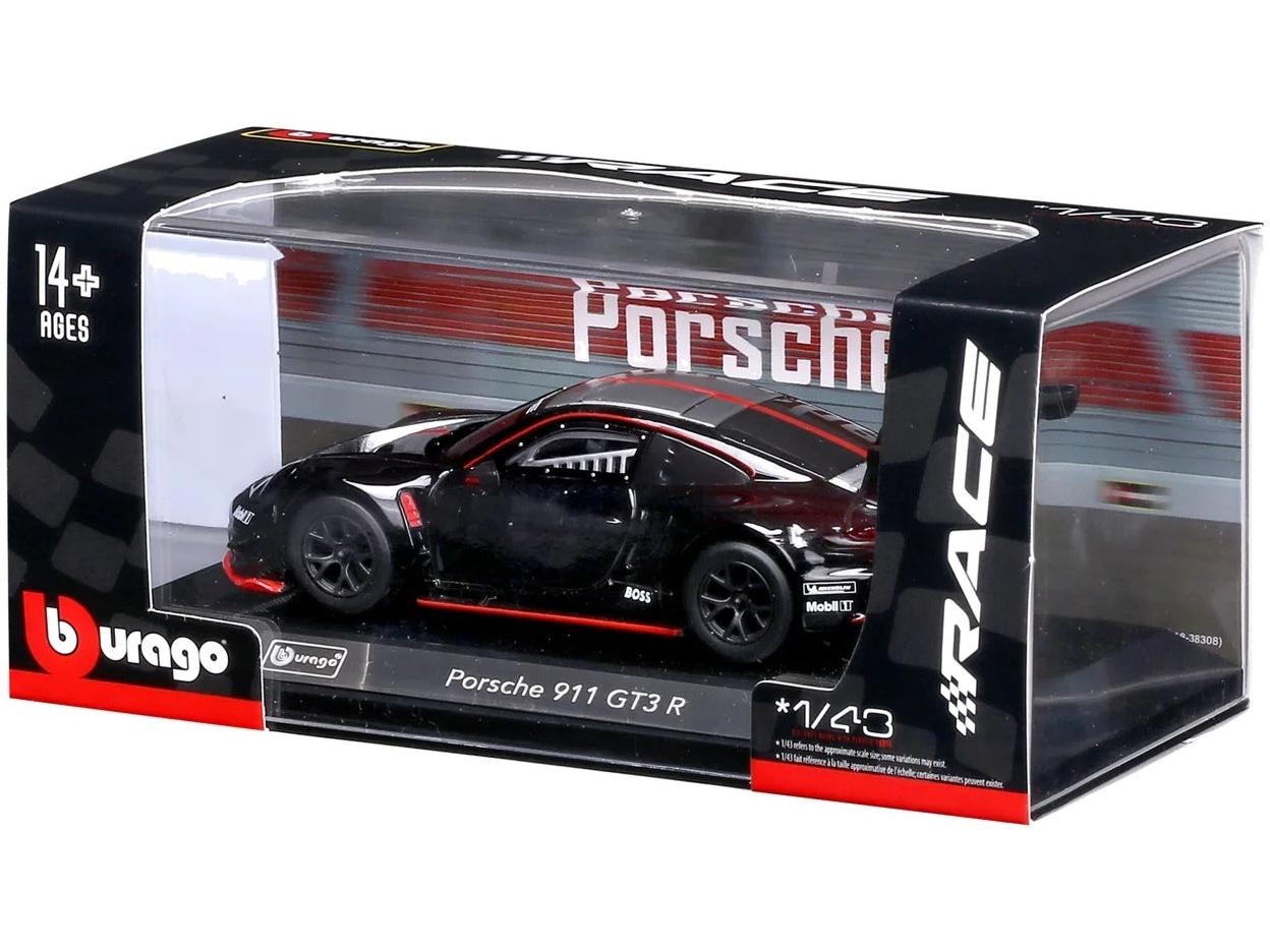 Coche a escala Porsche 911 GT3R 1:43 Bburago de metal fundido a presión