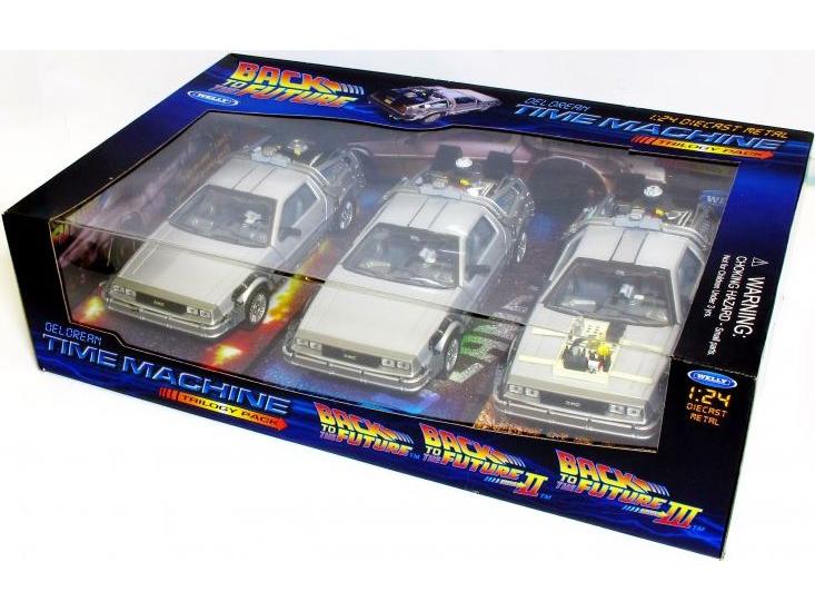 Back to the Future Trilogy set Delorean 3pc Set 1:24 Scale Welly Diecast Model-Welly-Diecast Model Centre
