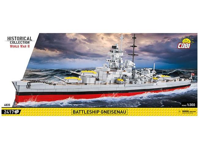 Battleship Gneisenau WWII (2417 pcs) Cobi Brick Build Kit-Cobi-Diecast Model Centre