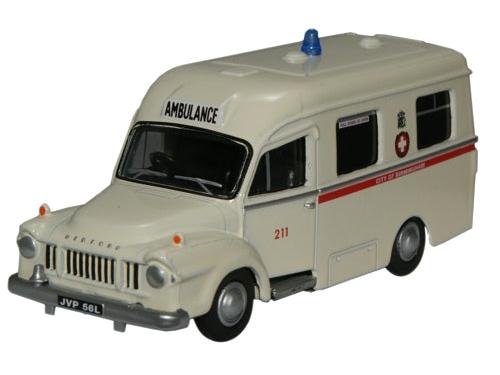Bedford J1 Lomas Ambulance Birmingham 1:76 Scale Diecast – Oxford Diecast-Oxford Diecast-Diecast Model Centre