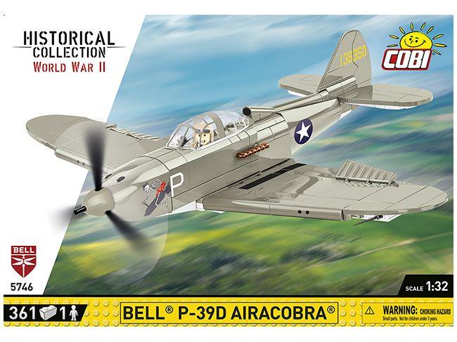 Bell P-39D Airacobra White WWII (360 pcs) Cobi Brick Build Kit-Cobi-Diecast Model Centre