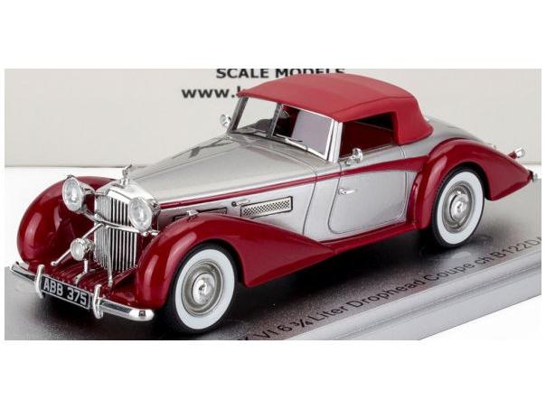 Bentley MKVI Drophead ch.B122DA Coupe Cabrio Closed 1949 Silver/Red 1:43 Scale Kess Resin Model-Kess-Diecast Model Centre