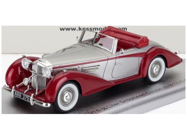 Bentley MKVI Drophead ch.B122DA Coupe Cabrio Open 1949 Silver/Red 1:43 Scale Kess Resin Model-Kess-Diecast Model Centre