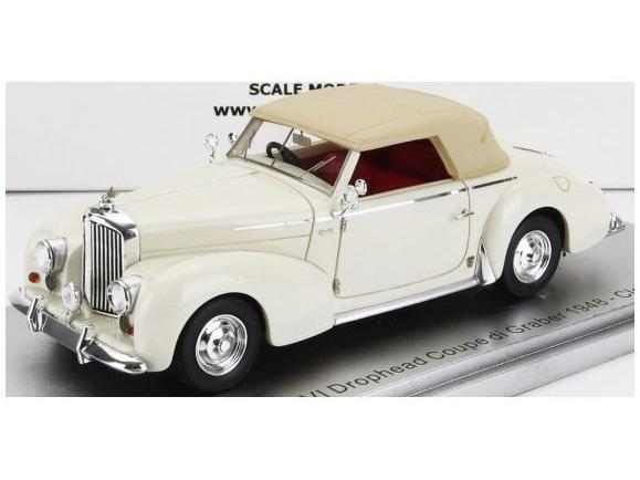 Bentley MKVI White Drophead Coupe Graber Cabrio Closed 1948 1:43 Scale Kess Resin Model-Kess-Diecast Model Centre