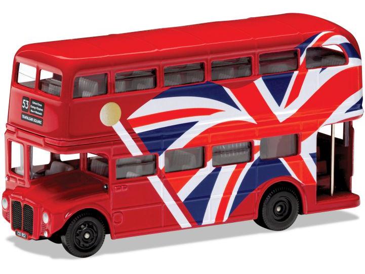 Best of British London Bus Union Jack 1:64 Scale Corgi Diecast Model-Corgi-Diecast Model Centre