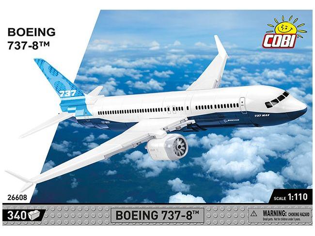 Boeing 737-8 (340 pcs) Cobi Brick Build Kit-Cobi-Diecast Model Centre