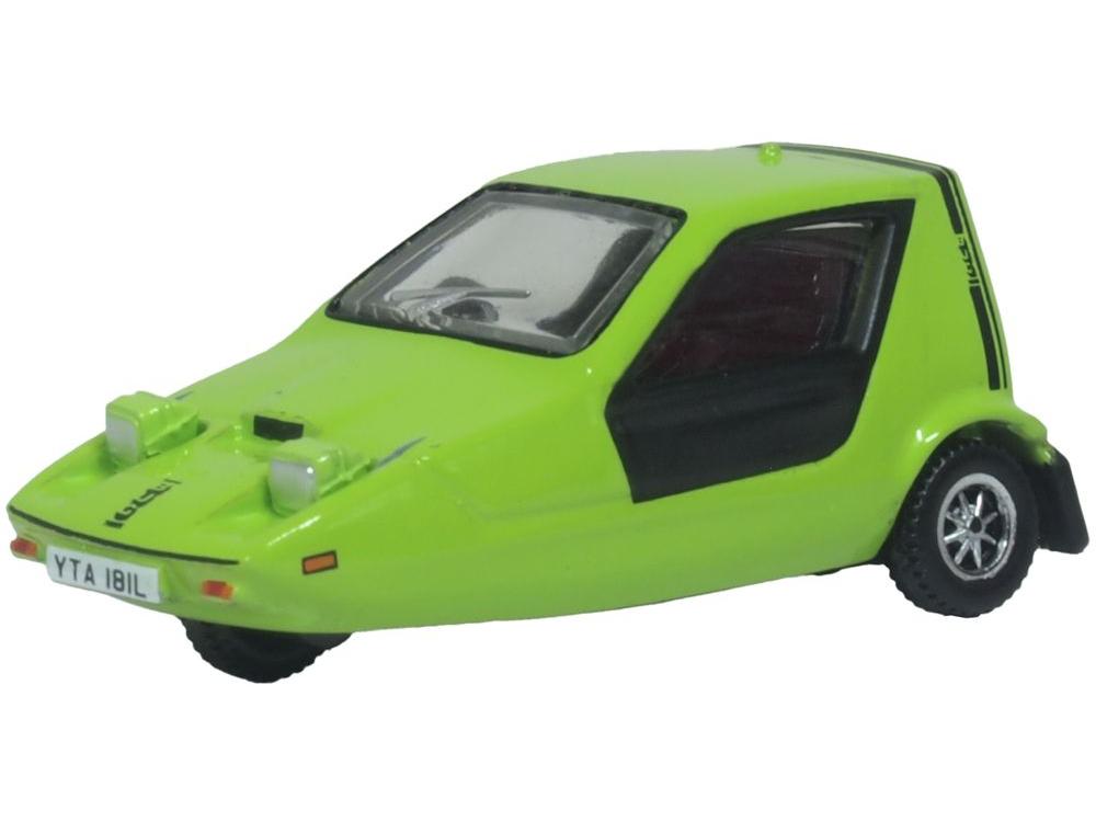 Bond Bug Lime Green 1:76 Scale Oxford Diecast Model Car