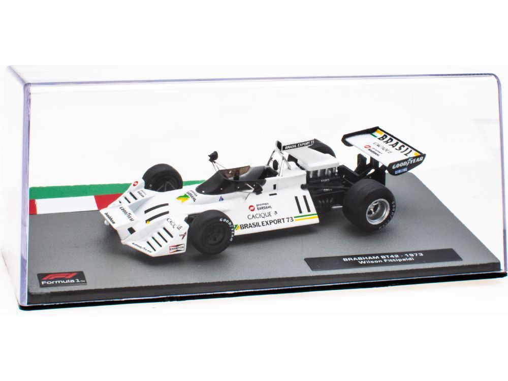 Brabham BT42 #11 F1 1973 Wilson Fittipaldi - 1:43 Scale Diecast Model Car-Unbranded-Diecast Model Centre