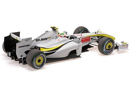 Brawn GP BGP001 Winner F1 European GP 2009 Rubens Barrichello 1:18 Scale Diecast Car – Minichamps-Minichamps-Diecast Model Centre