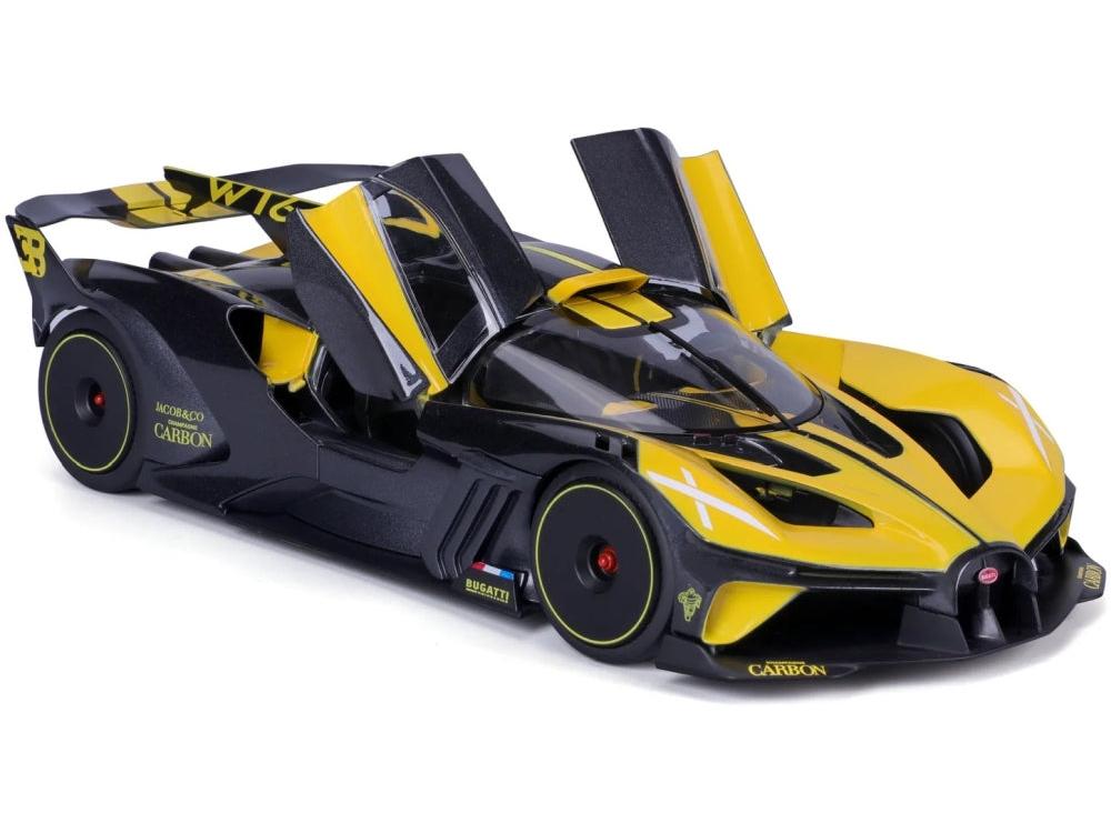 Bugatti Bolide W16.4 Yellow 1:18 Scale Diecast Car – Bburago-Bburago-Diecast Model Centre